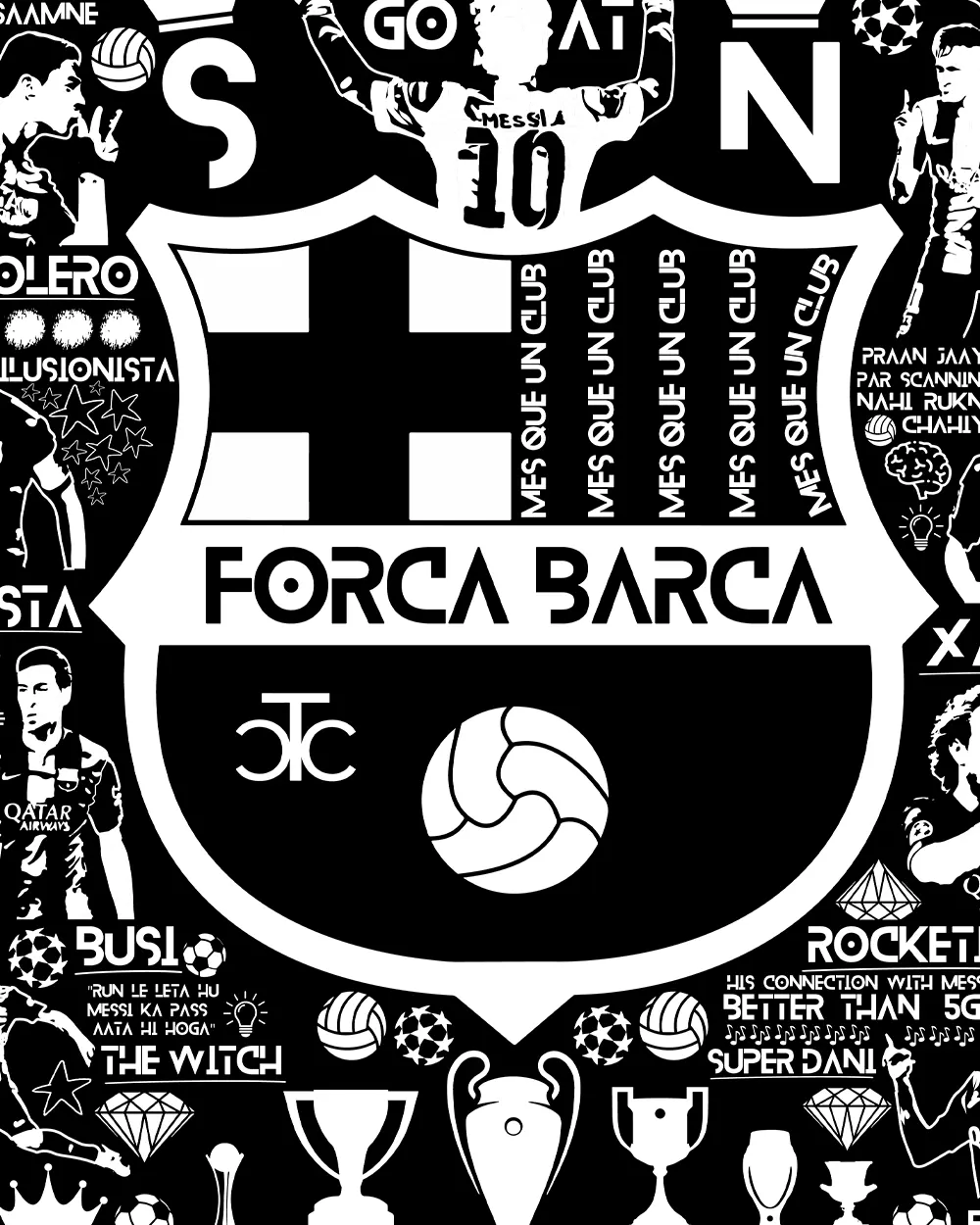 Destroyers 14/15  Barca Hoodie - Image 3