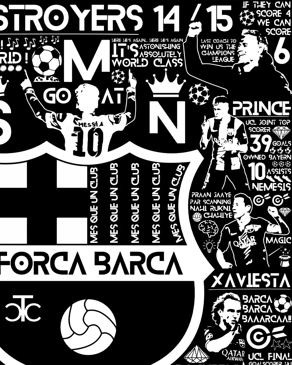 Destroyers 14/15  Barca Hoodie - Image 5