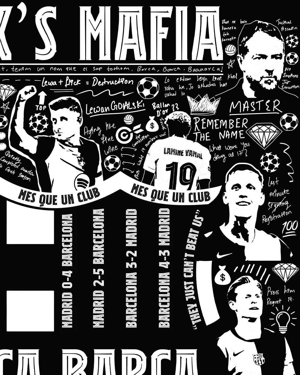 Flick's Mafia 24/25 Barca Oversized Shirt - Image 3