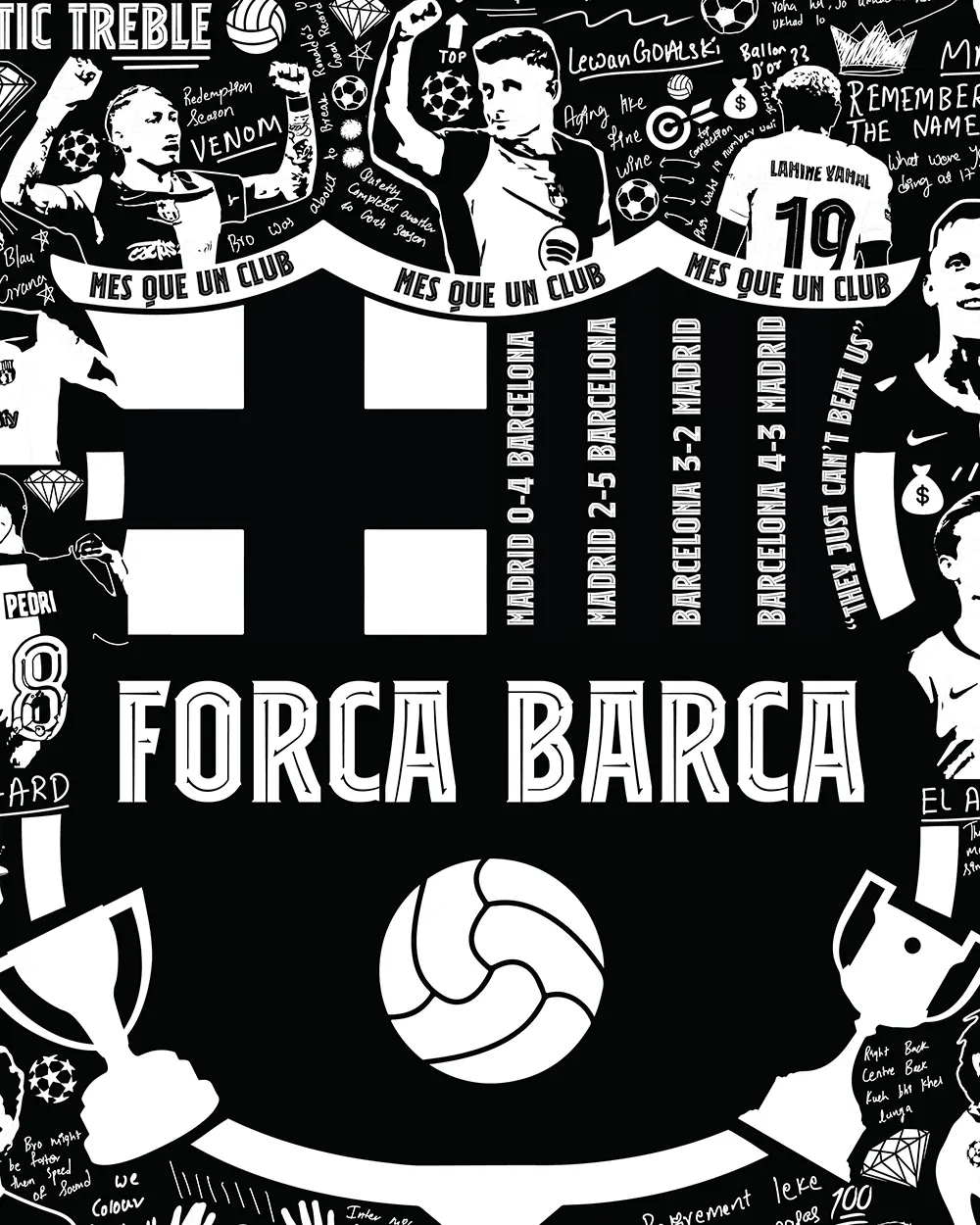 Flick's Mafia 24/25 Barca Oversized Shirt - Image 5
