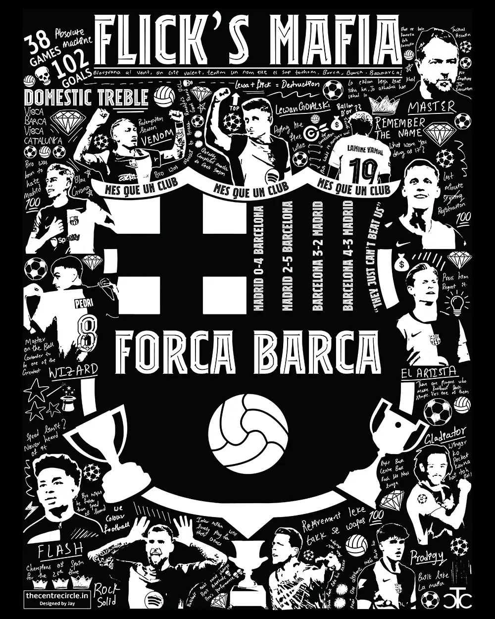 Flick's Mafia 24/25 Barca Oversized Shirt - Image 8