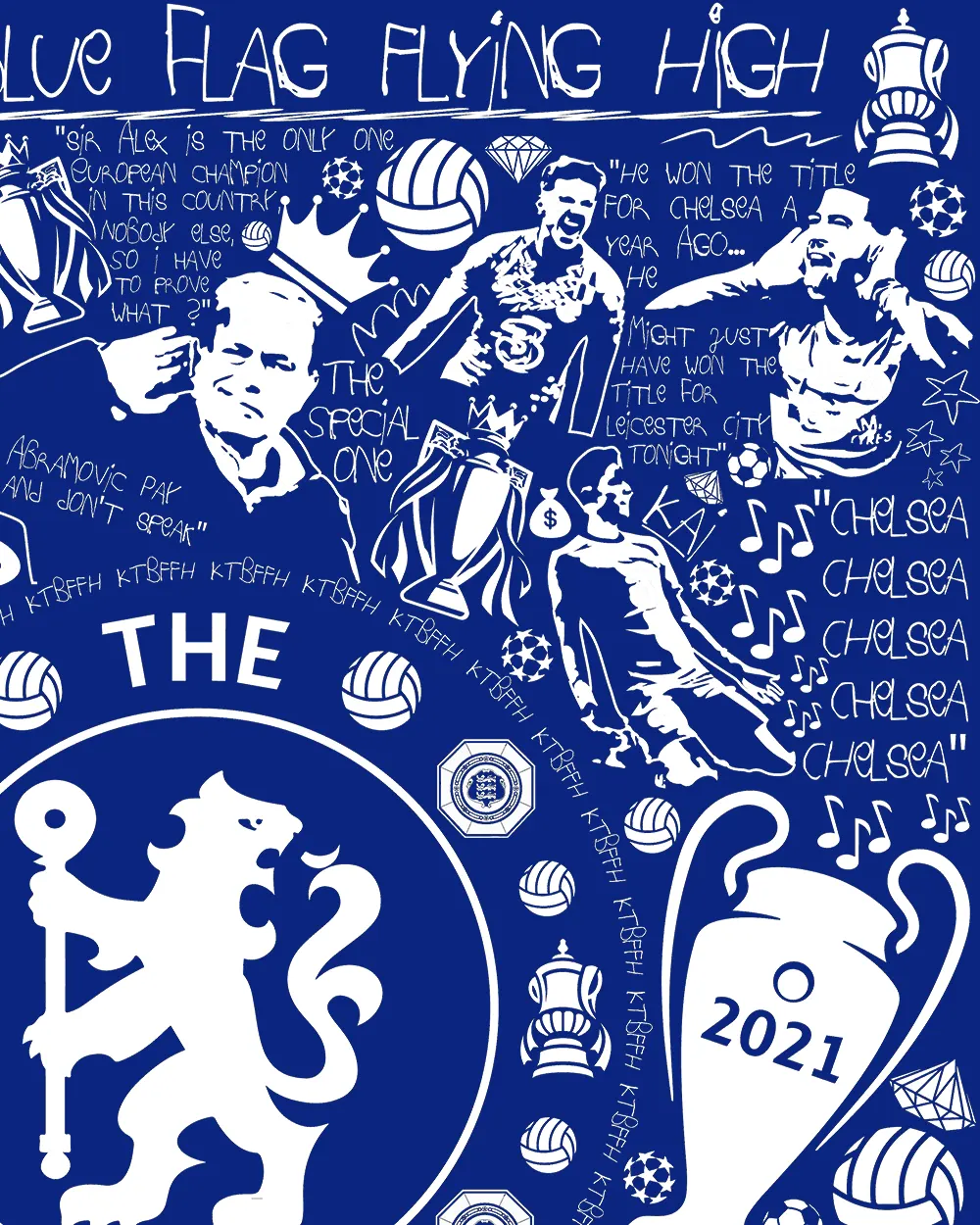 Legacy Chelsea Blue Flag - Image 5