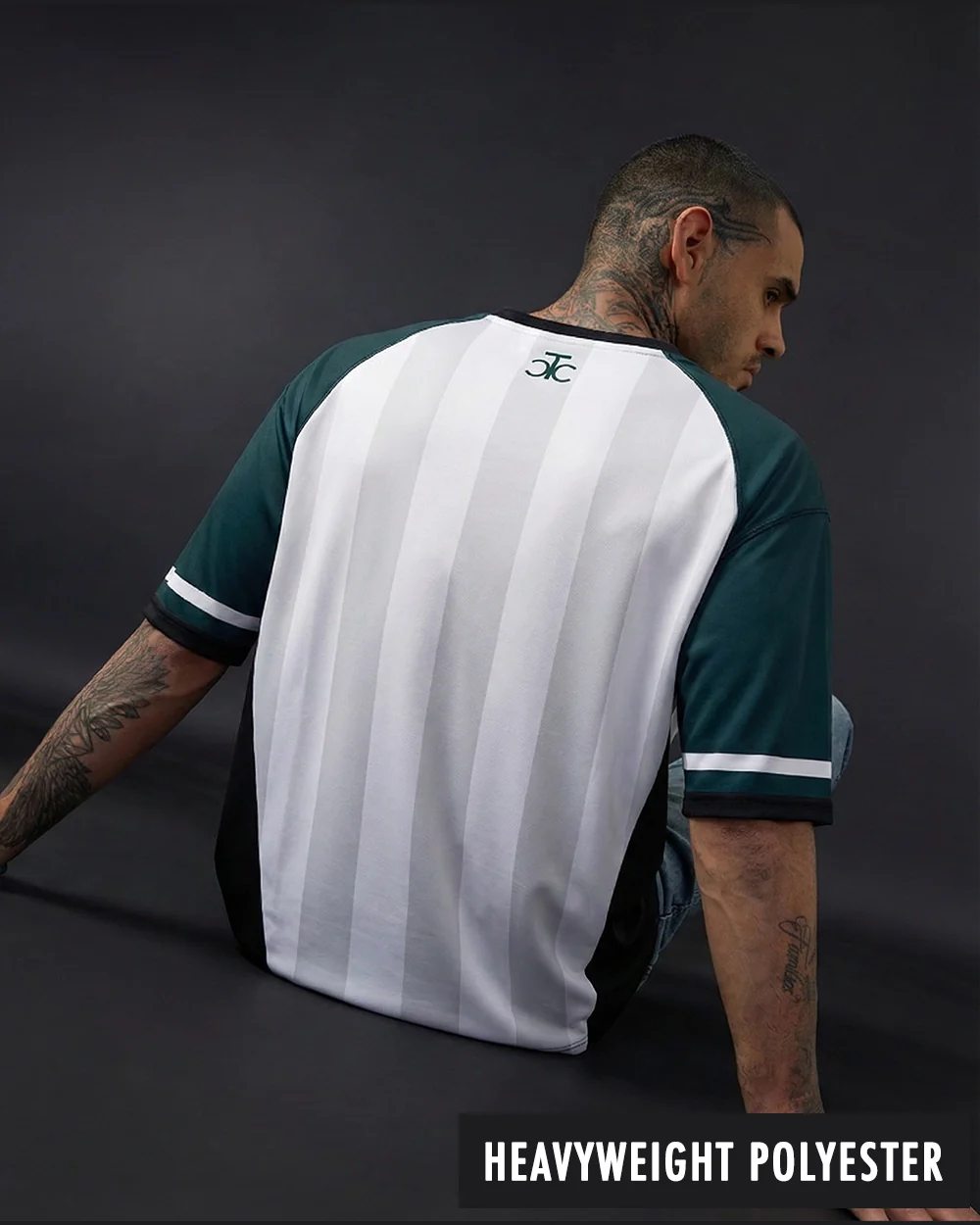 Liverpool Green Black Oversized Jersey - Image 3