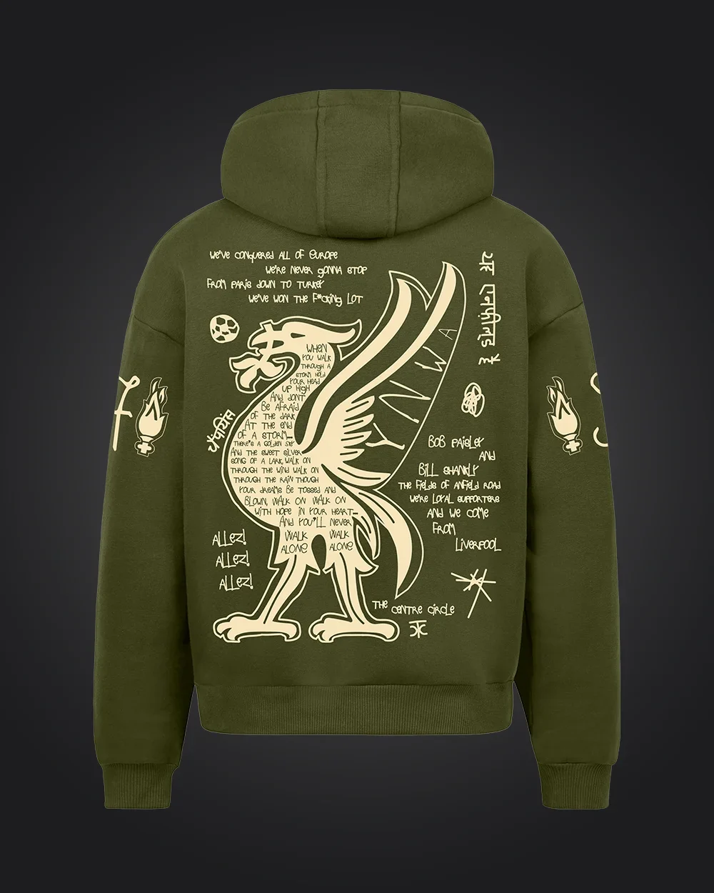 Liverpool Hoodie Olive