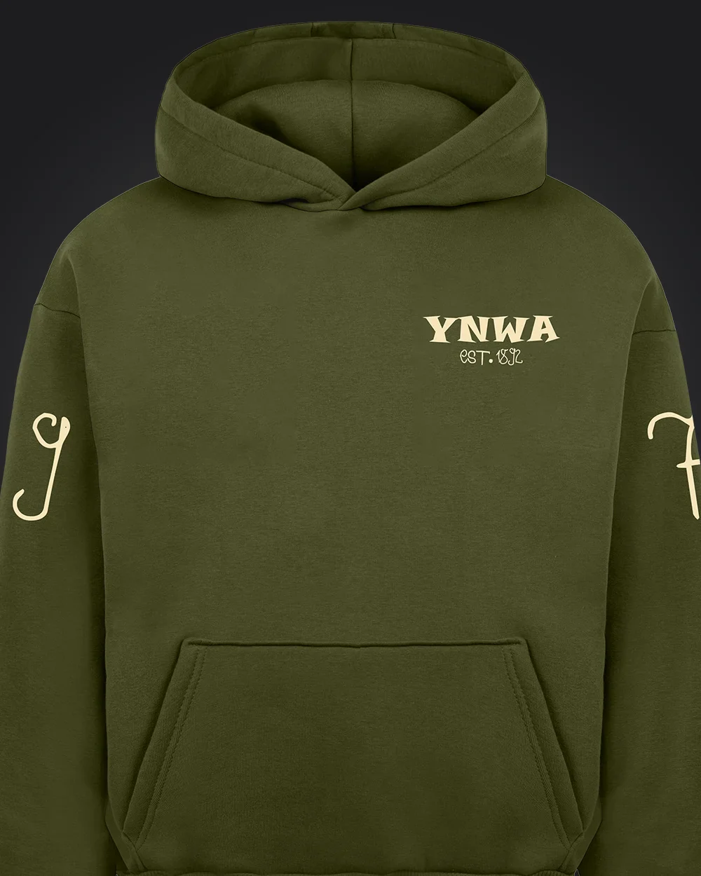 Liverpool Hoodie Olive - Image 5