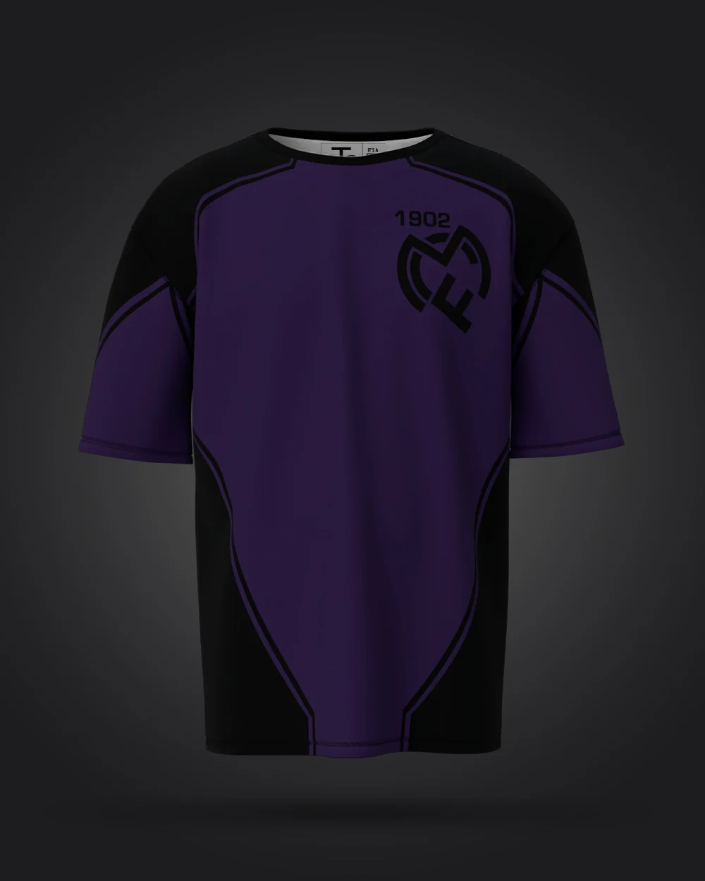 TCC Madrid Purple Oversized Jersey - Image 3