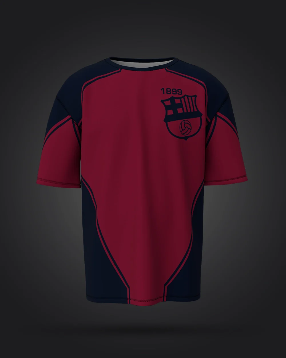 Minimal Barca Oversized Jersey - Image 3
