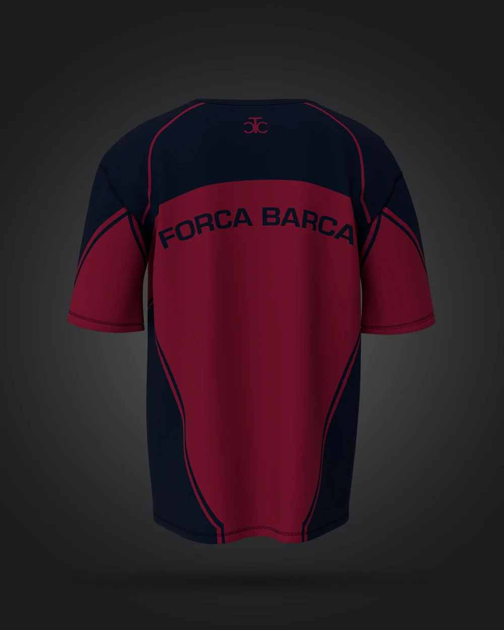 Minimal Barca Oversized Jersey - Image 4