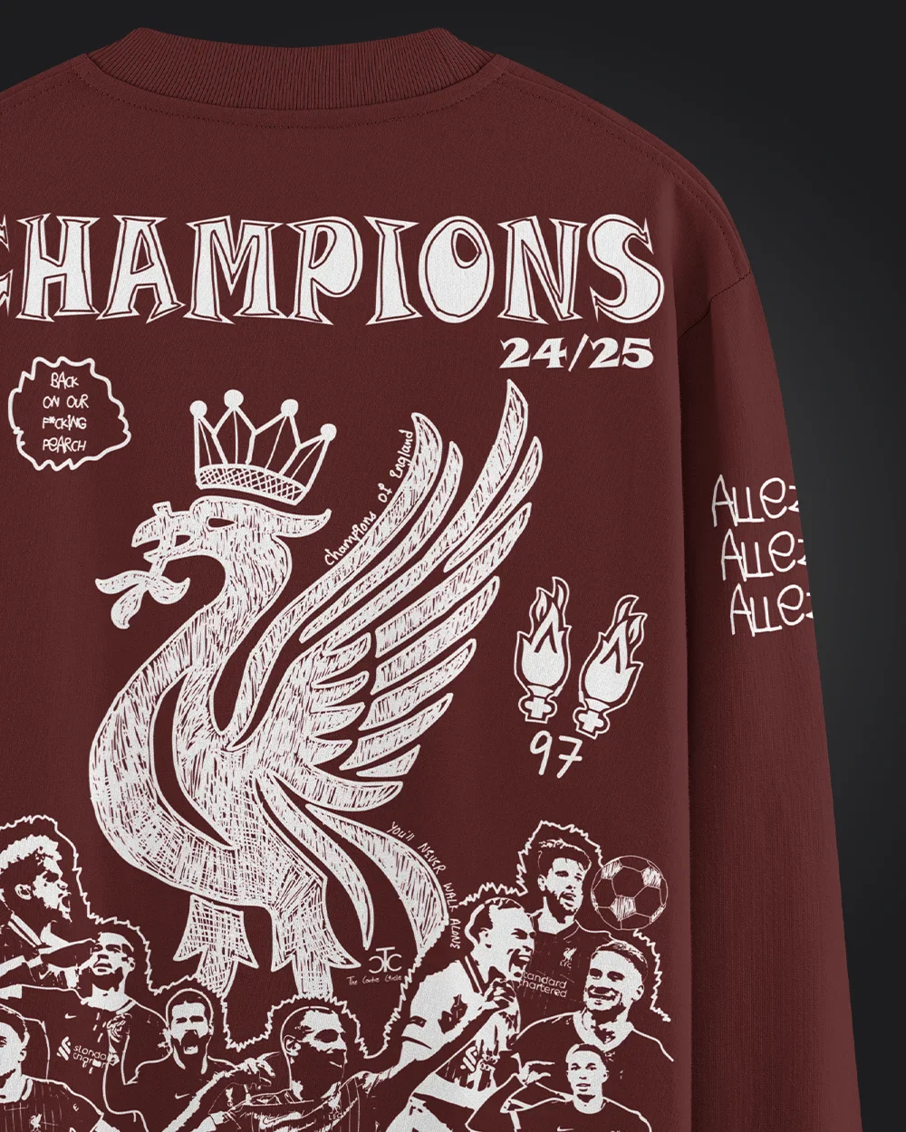 YNWA champions Sweatshirt - Image 3